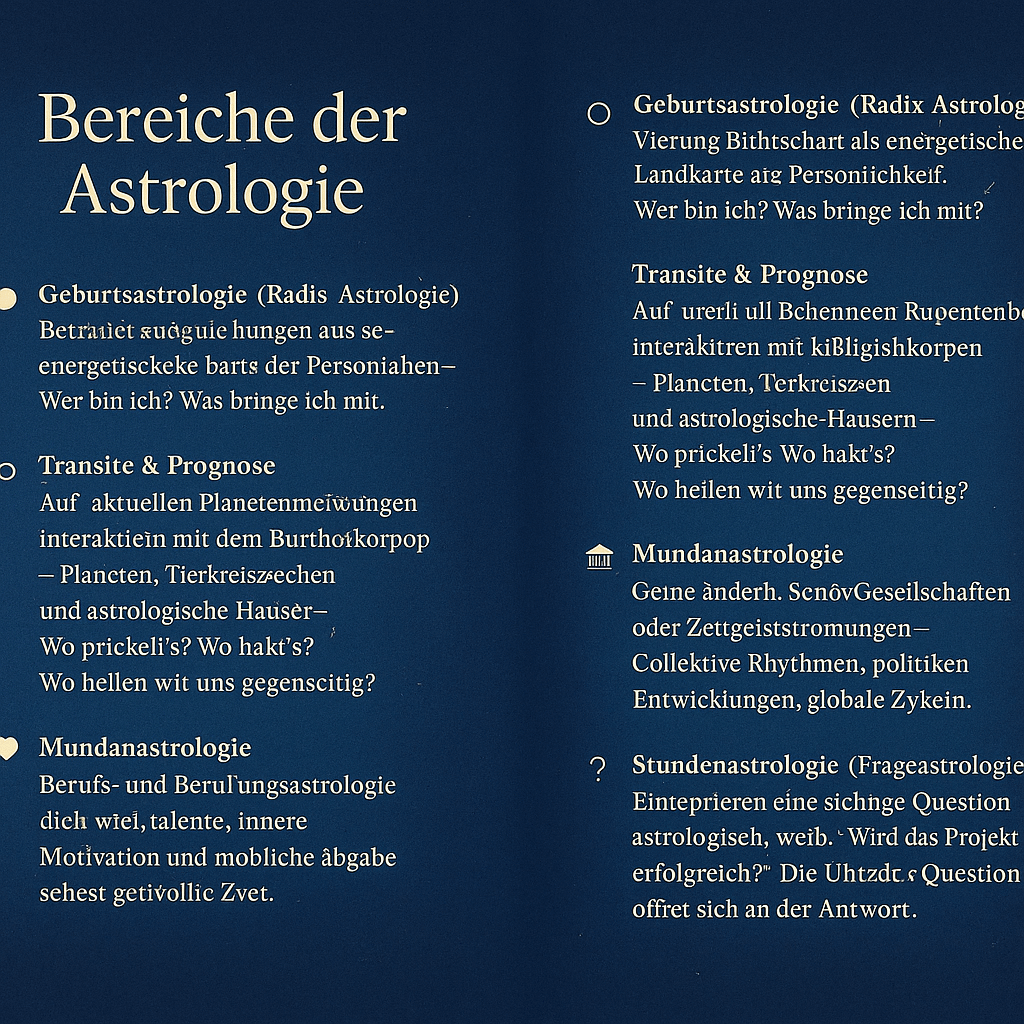 Astrologie & kosmische Lehren