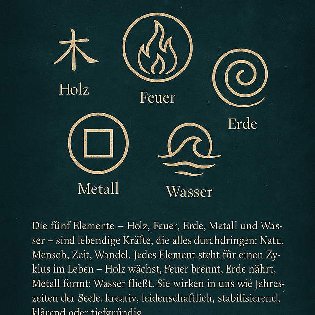 Elemente vom chinesischen Horoskop - Bild von ChatGPT.com