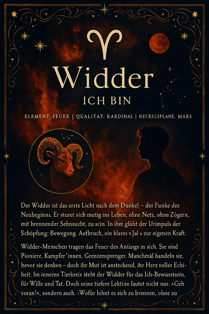 Widder – Ich bin