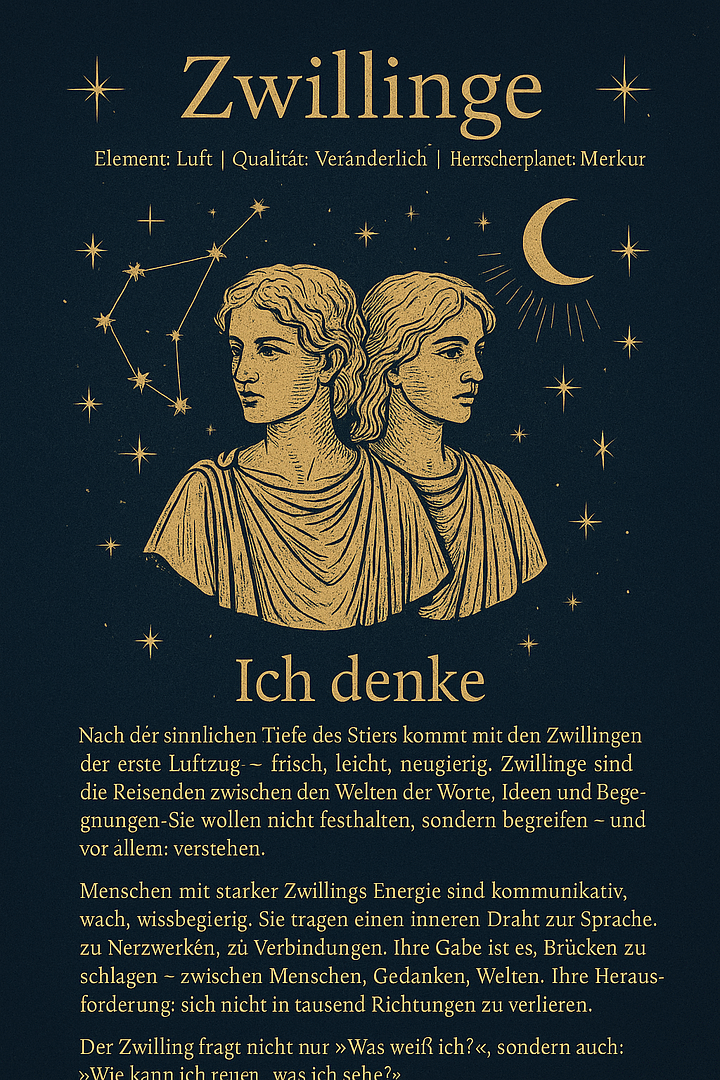 Zwillinge – Ich denke